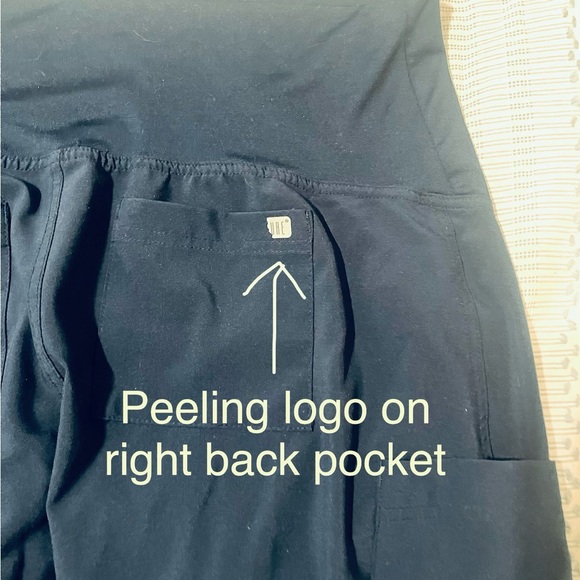 TWO PAIRS of Med Couture Maternity Jogger Scrubs Pants, Medium - Picture 6 of 7